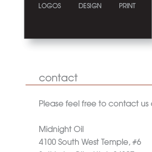 Midnight Oil, Inc. Graphic Design - Contact4