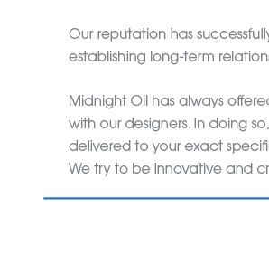 Midnight Oil, Inc. Graphic Design - Home7